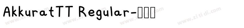 AkkuratTT Regular字体转换